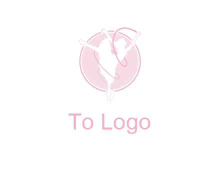 dancing ballerina logo