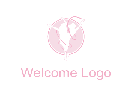 dancing ballerina logo