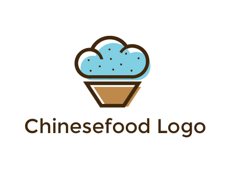 cupcake icon with cloud shaped frosting