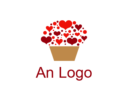 love basket full of hearts