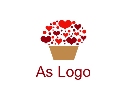 love basket full of hearts