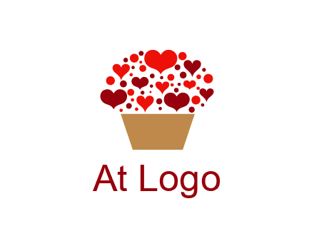 love basket full of hearts