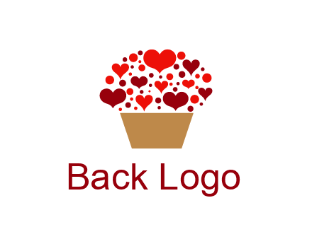 love basket full of hearts