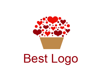 love basket full of hearts
