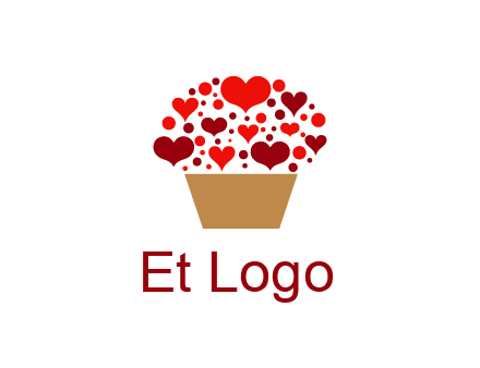 love basket full of hearts
