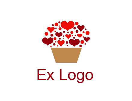 love basket full of hearts