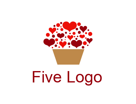 love basket full of hearts