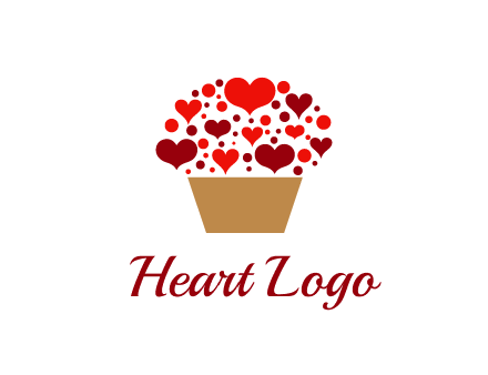 love basket full of hearts