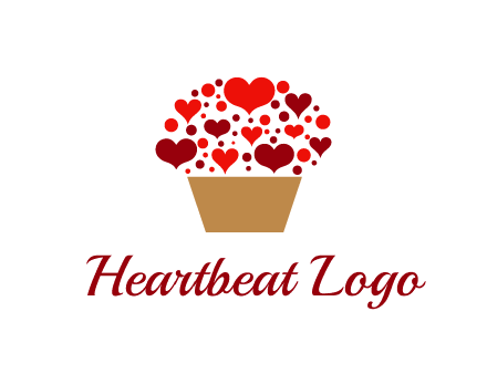 love basket full of hearts
