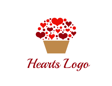 love basket full of hearts