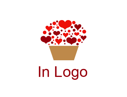 love basket full of hearts