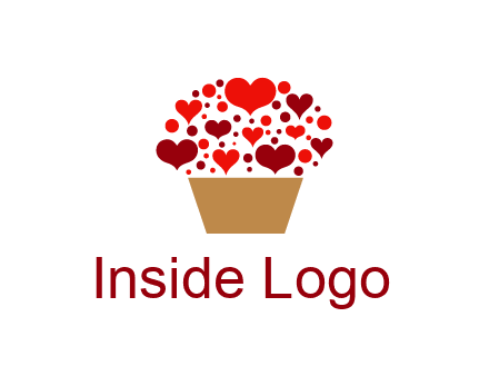 love basket full of hearts