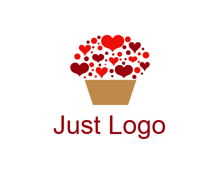 love basket full of hearts