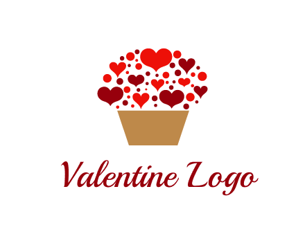 love basket full of hearts