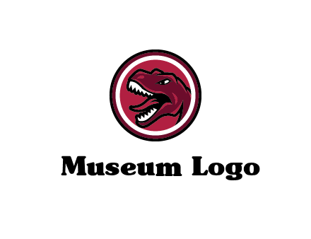 Tyrannosaurus rex or dinosaur logo