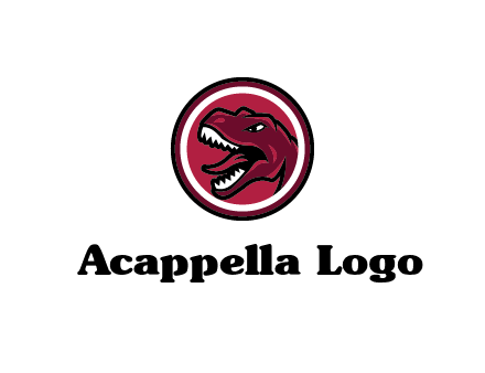 Tyrannosaurus rex or dinosaur logo