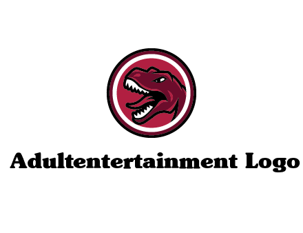 Tyrannosaurus rex or dinosaur logo