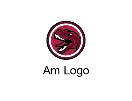 Tyrannosaurus rex or dinosaur logo