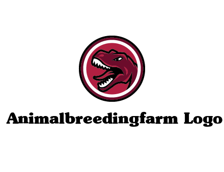 Tyrannosaurus rex or dinosaur logo