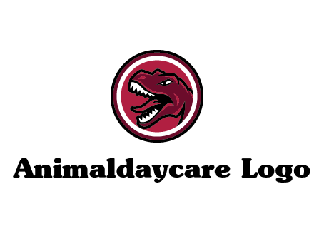 Tyrannosaurus rex or dinosaur logo
