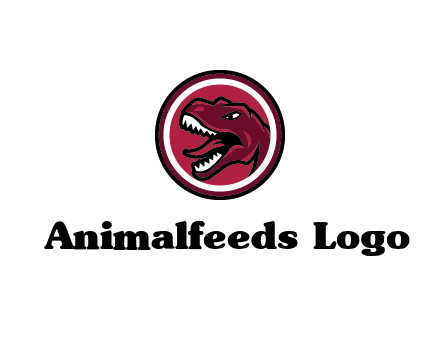 Tyrannosaurus rex or dinosaur logo