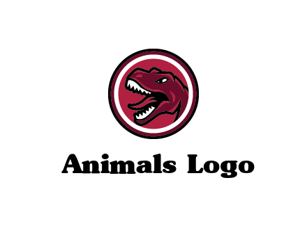 Tyrannosaurus rex or dinosaur logo
