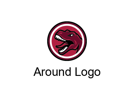 Tyrannosaurus rex or dinosaur logo