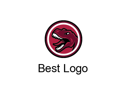 Tyrannosaurus rex or dinosaur logo