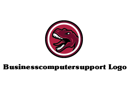 Tyrannosaurus rex or dinosaur logo