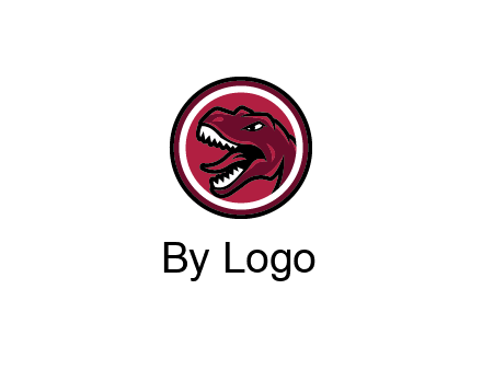 Tyrannosaurus rex or dinosaur logo
