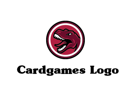 Tyrannosaurus rex or dinosaur logo