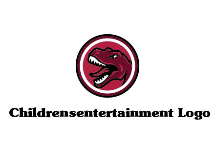 Tyrannosaurus rex or dinosaur logo