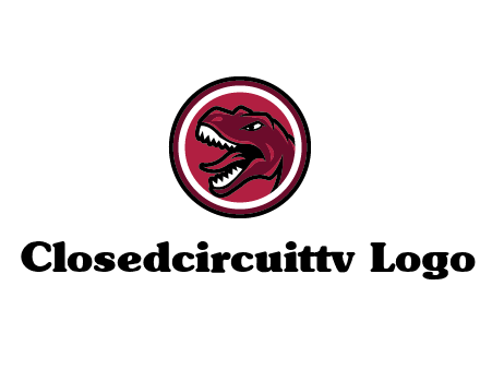 Tyrannosaurus rex or dinosaur logo