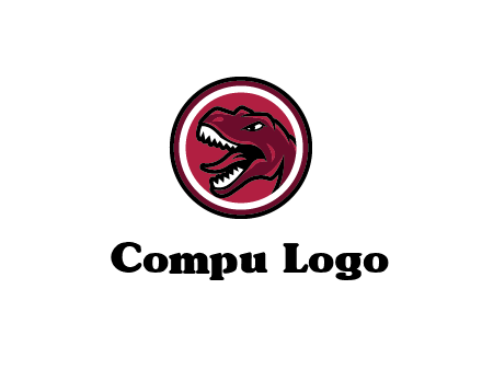 Tyrannosaurus rex or dinosaur logo