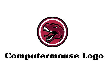 Tyrannosaurus rex or dinosaur logo