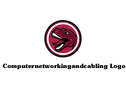 Tyrannosaurus rex or dinosaur logo