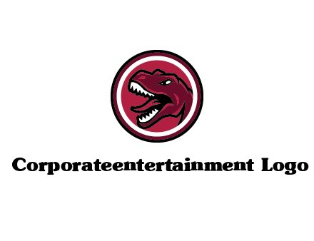 Tyrannosaurus rex or dinosaur logo