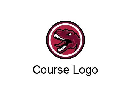 Tyrannosaurus rex or dinosaur logo