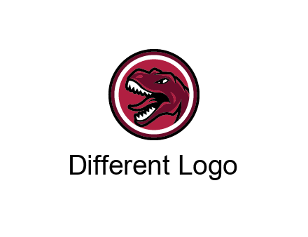 Tyrannosaurus rex or dinosaur logo