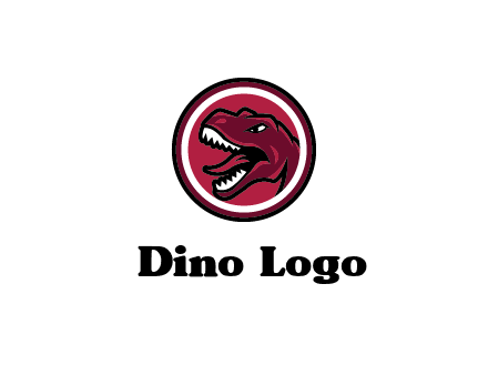 Tyrannosaurus rex or dinosaur logo