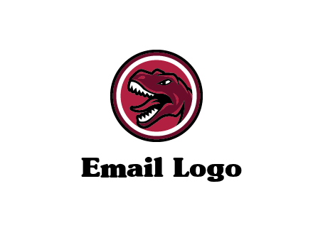 Tyrannosaurus rex or dinosaur logo
