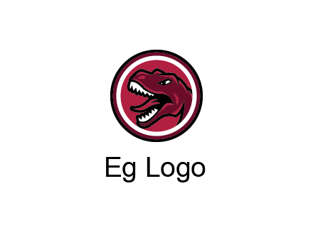 Tyrannosaurus rex or dinosaur logo