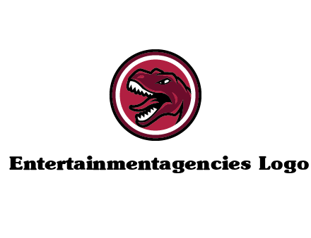 Tyrannosaurus rex or dinosaur logo