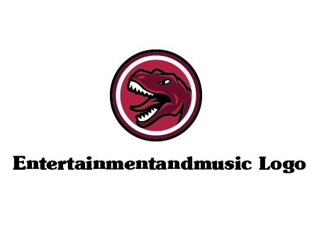 Tyrannosaurus rex or dinosaur logo