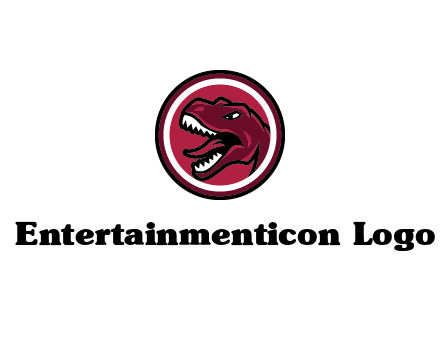 Tyrannosaurus rex or dinosaur logo