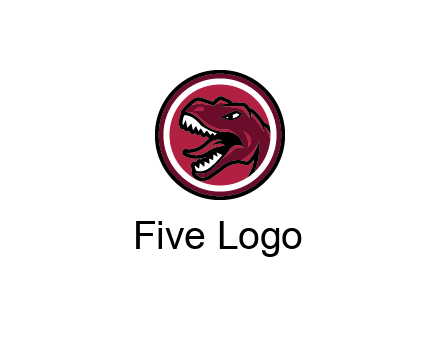 Tyrannosaurus rex or dinosaur logo