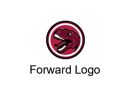 Tyrannosaurus rex or dinosaur logo