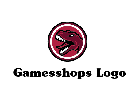 Tyrannosaurus rex or dinosaur logo