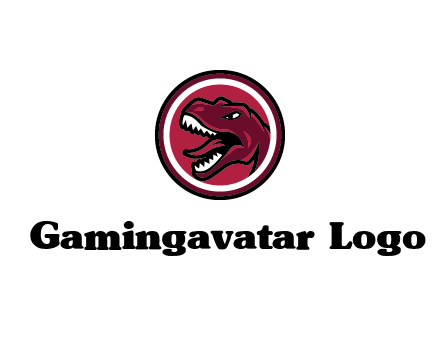 Tyrannosaurus rex or dinosaur logo