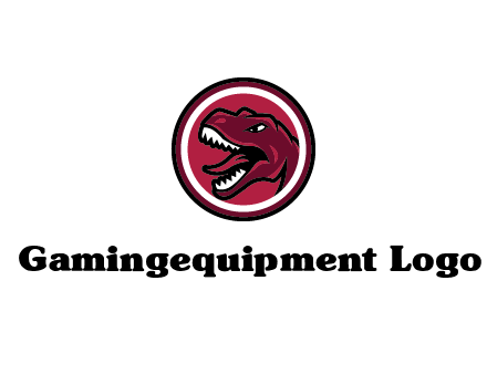 Tyrannosaurus rex or dinosaur logo